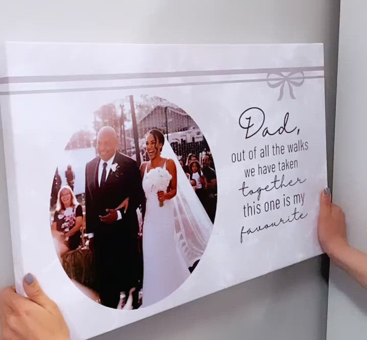 My Favourite Walk Personalised Canvas Print