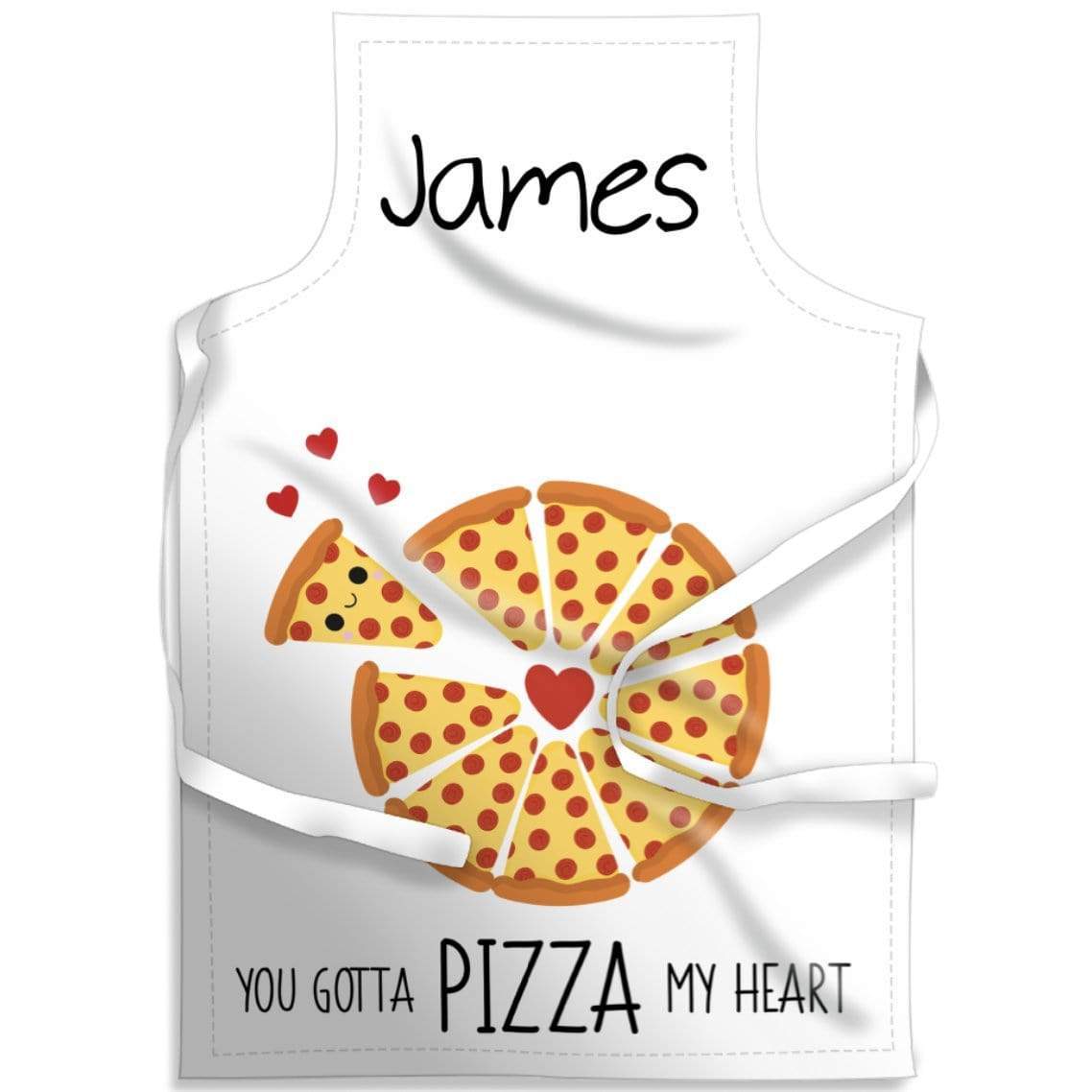 Adults Pizza My Heart Personalised Apron