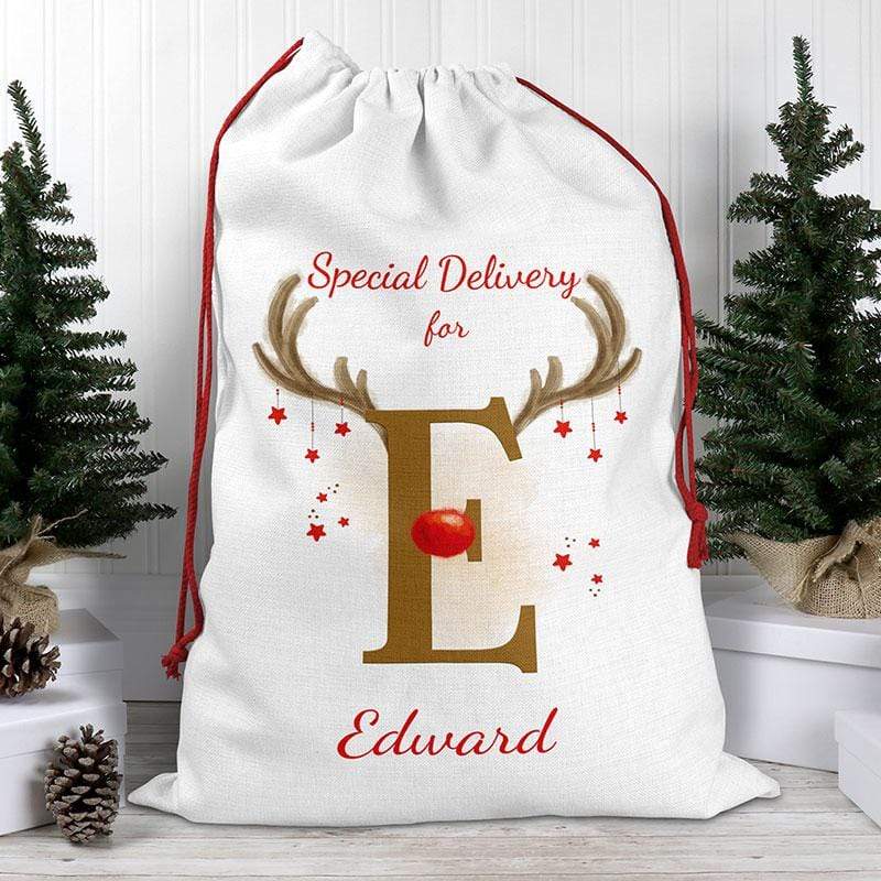 Alphabet Initial Santa Sack
