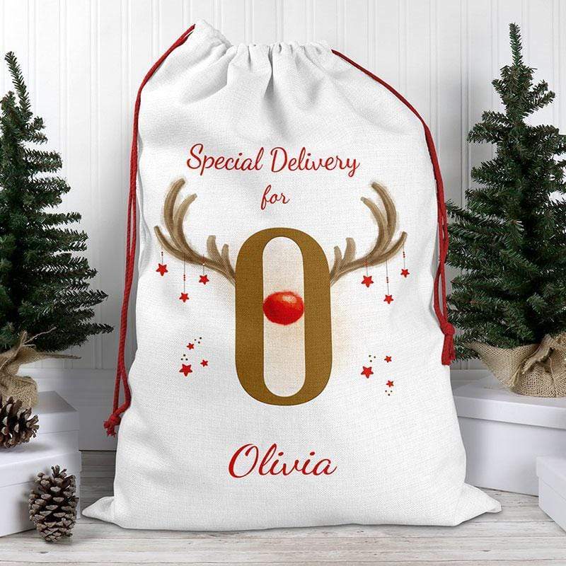 Alphabet Initial Santa Sack