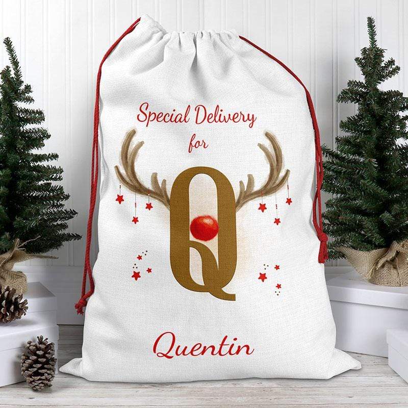 Alphabet Initial Santa Sack