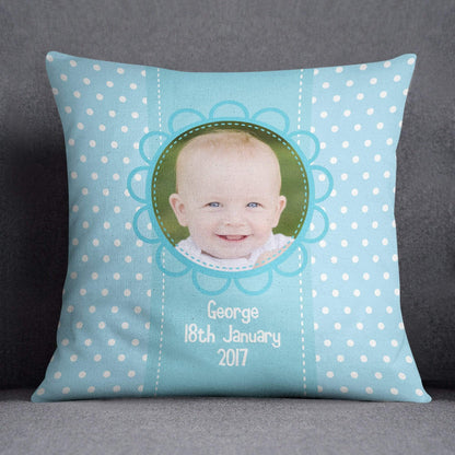 Blue Baby Boy Cushion