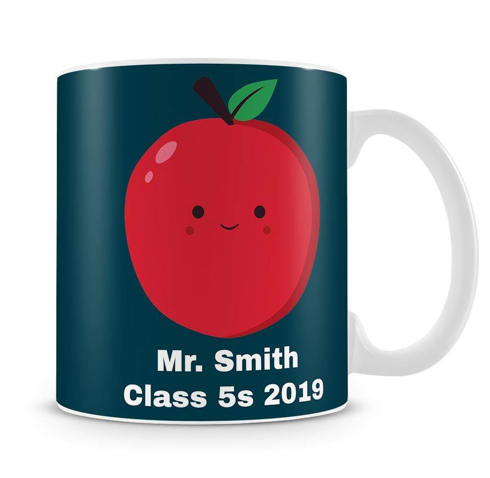 Blue Best Teacher Ever Personalised Mug