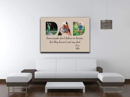 DAD Photo Canvas Print