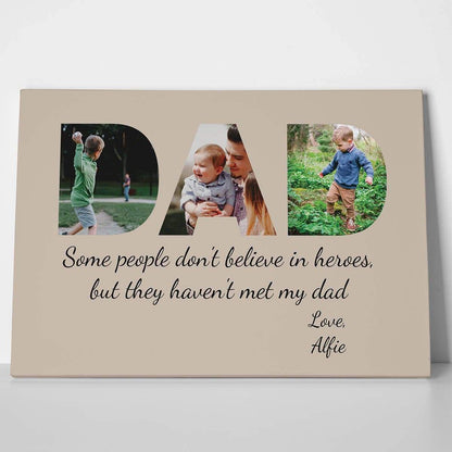 DAD Photo Canvas Print