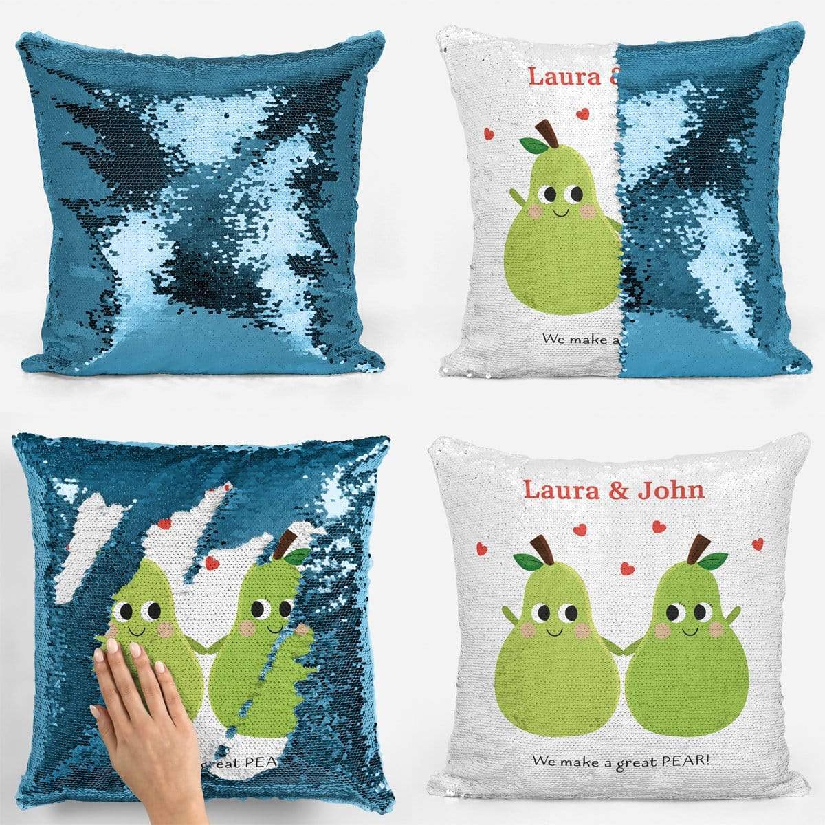 Great Pear Sequin Magic Cushion