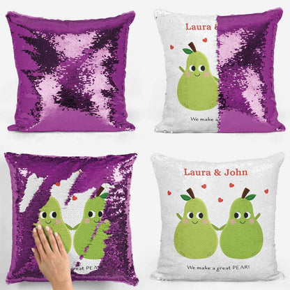 Great Pear Sequin Magic Cushion