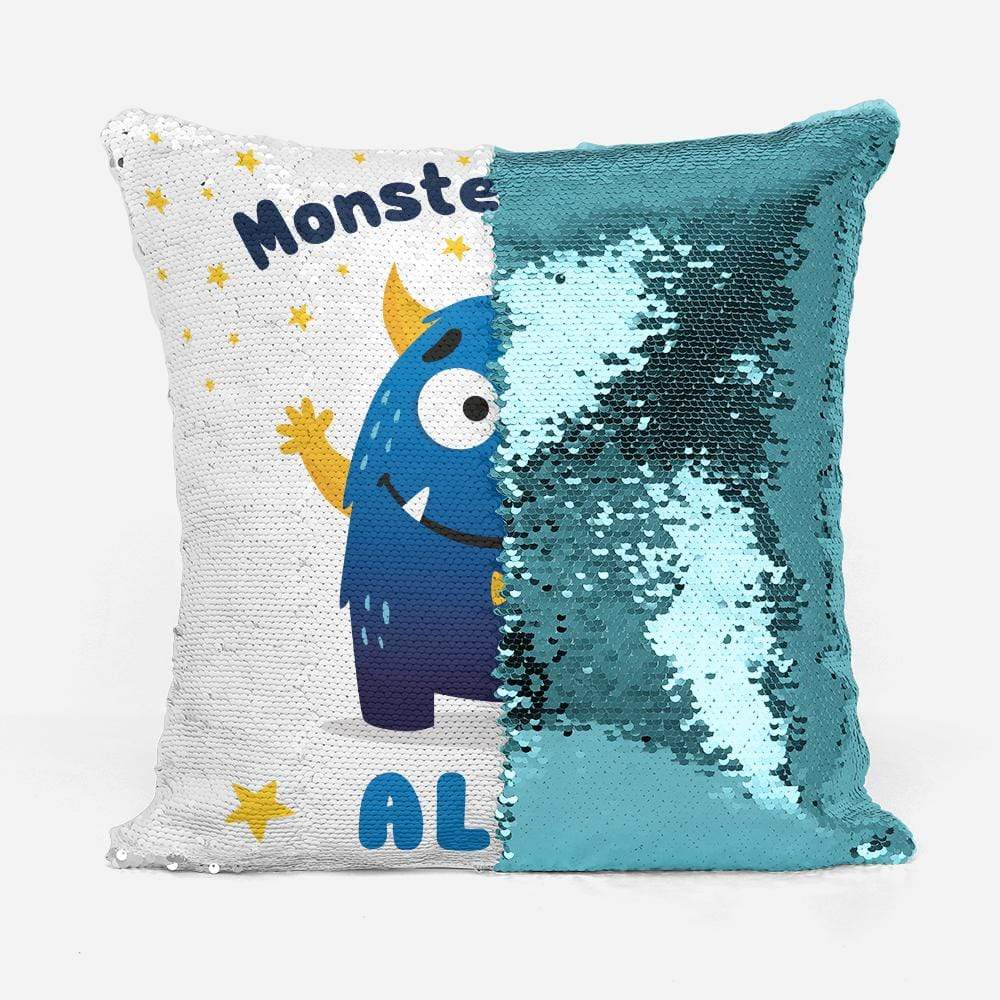 Monster Hugs Personalised Sequin Magic Cushion