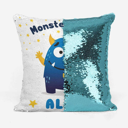 Monster Hugs Personalised Sequin Magic Cushion