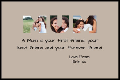 Mum Photo Framed Print