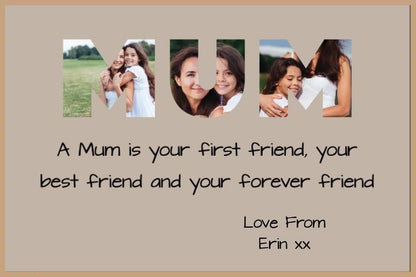 Mum Photo Framed Print