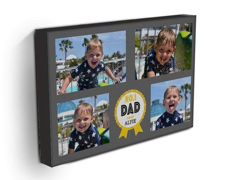 No1 Dad Photo Canvas Print