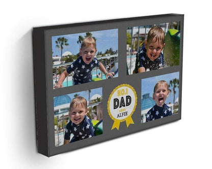 No1 Dad Photo Canvas Print