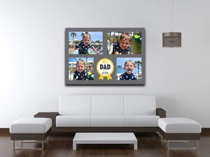 No1 Dad Photo Canvas Print