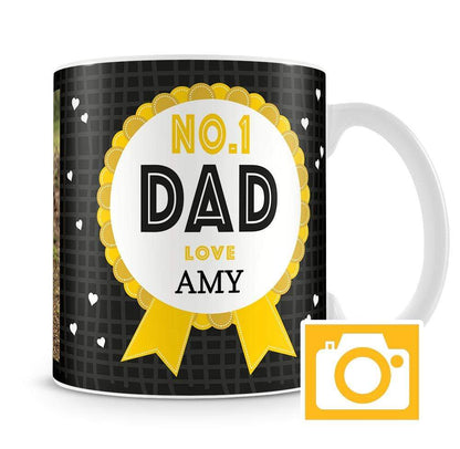Number One Dad Personalised Mug