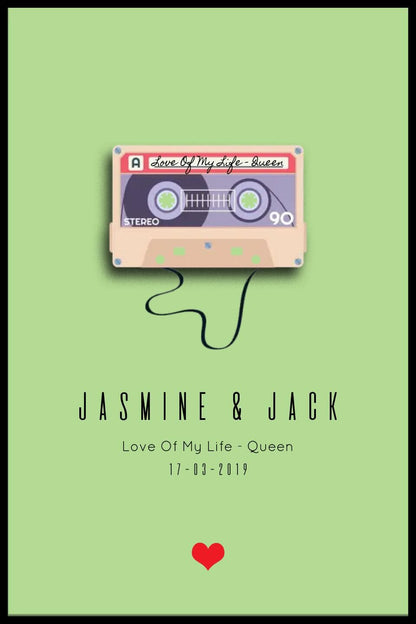 Personalised Mix Tape Framed Print