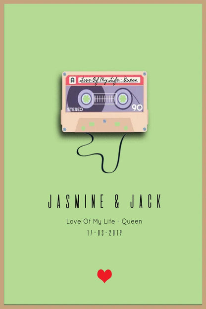 Personalised Mix Tape Framed Print