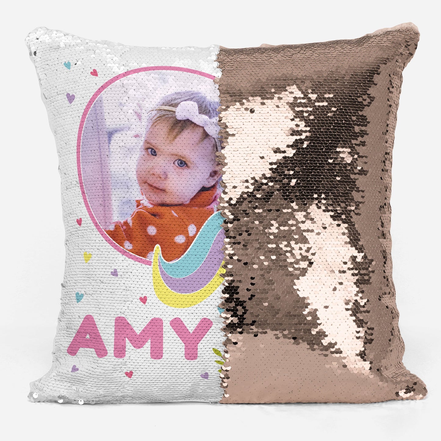 Personalised Photo Unicorn Sequin Magic Cushion