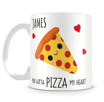 Pizza My Heart Personalised Mug