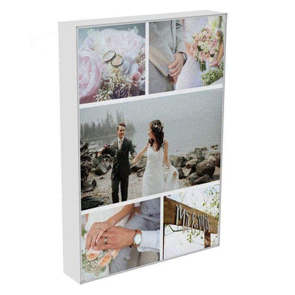 Portrait Personalised 5 Photo Collage Canvas