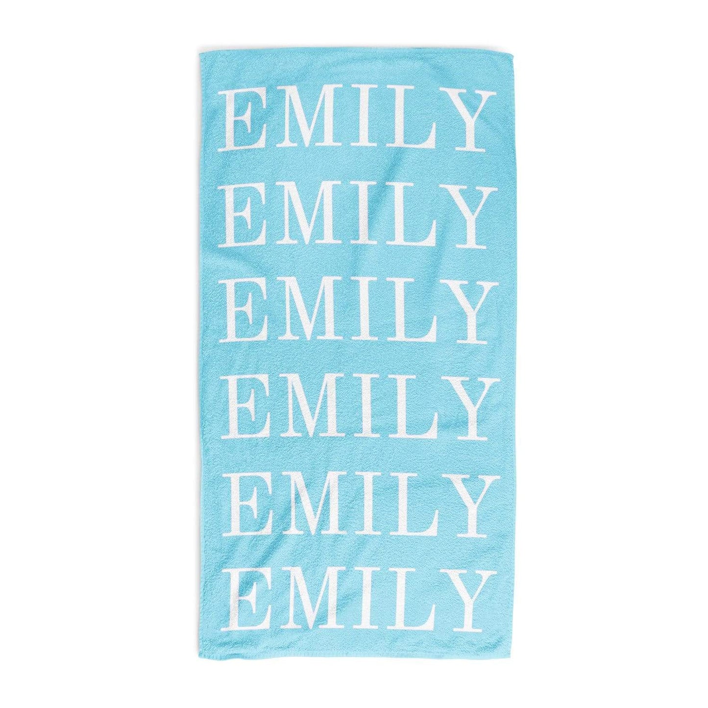 Repeating Name Personalised Towel
