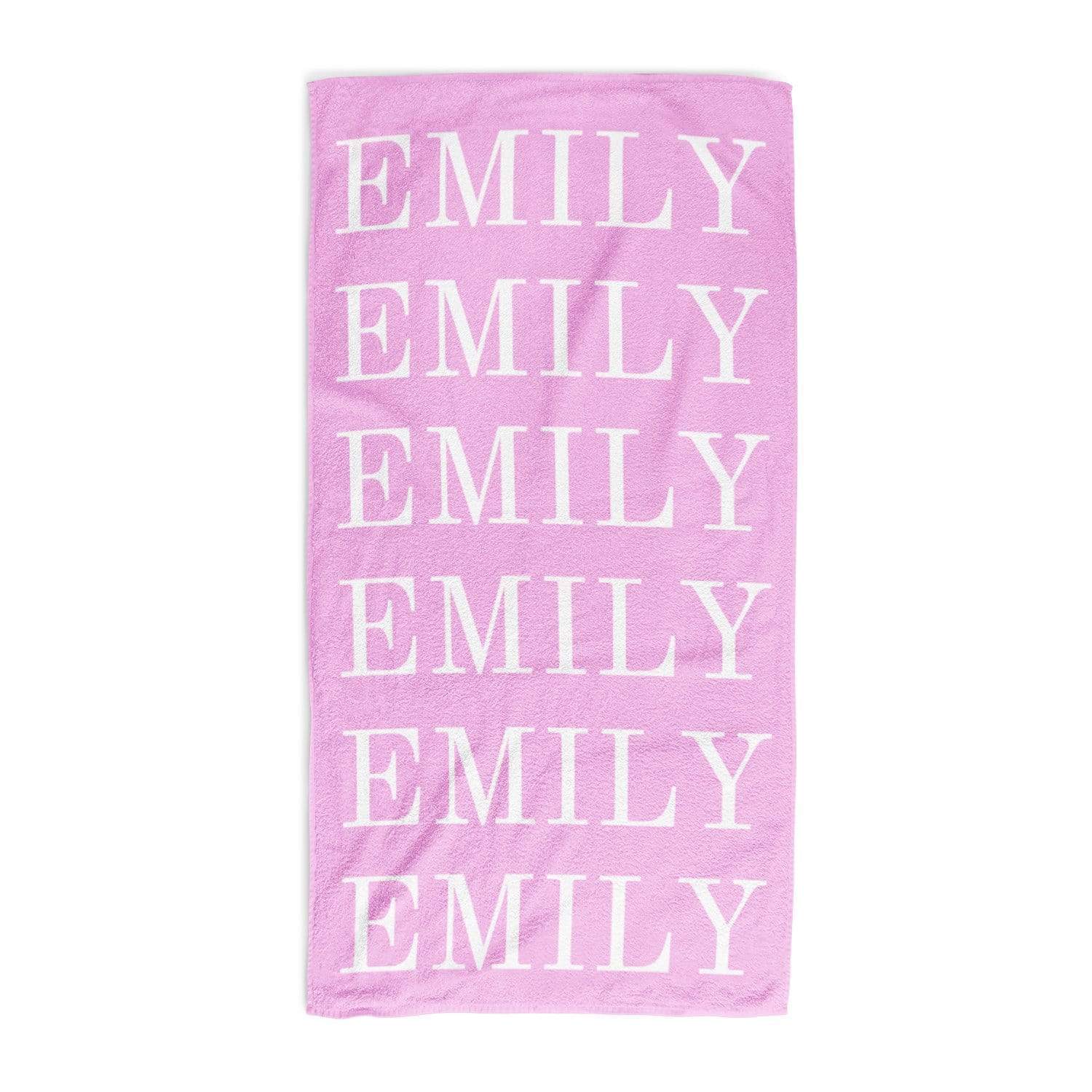 Repeating Name Personalised Towel