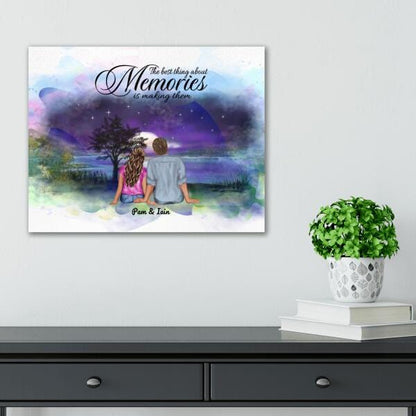 The Best Thing About Memories Canvas Print