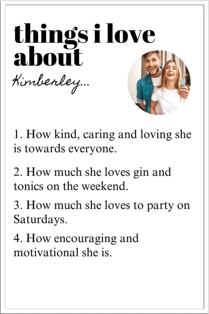 Things I Love About Framed Print