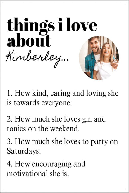 Things I Love About Framed Print