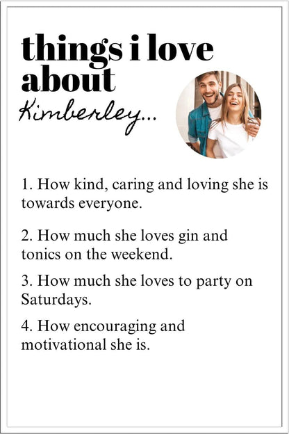 Things I Love About Framed Print